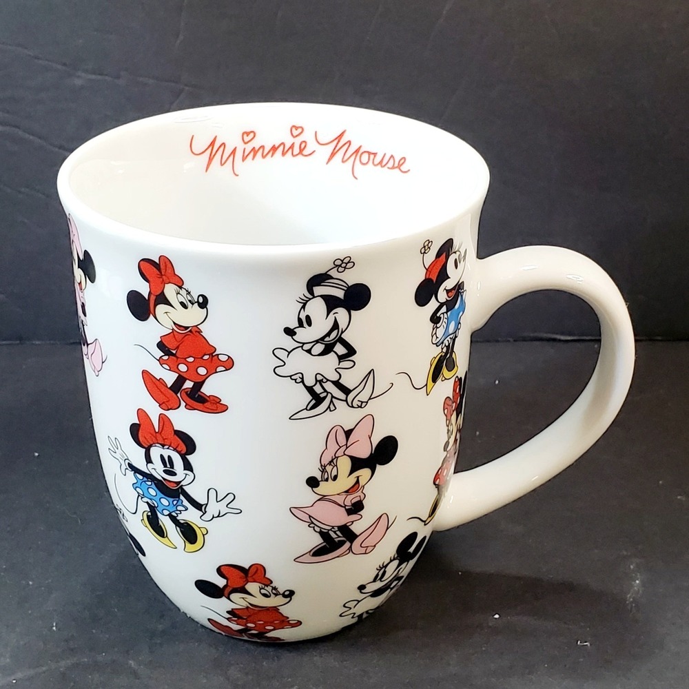 Disney Minnie Mouse's Evolution 16oz Collectible Ceramic Coffee Tea Mug Cup